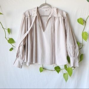 Striped Cream Blouse